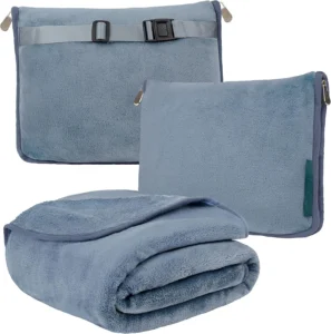 3- in -1 Fleece Travel Pillow Blanket