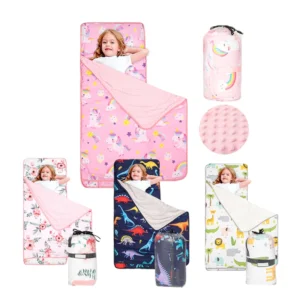 Kids Dinosaur Alpaca Plush Sleeping Blanket