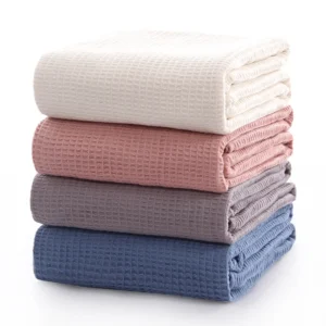 100% Cotton Waffle Weave Blanket
