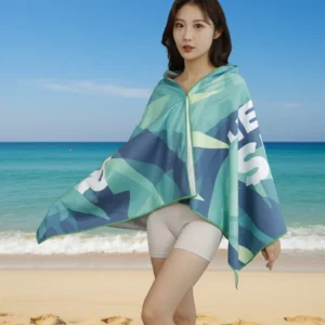 Logo Microfiber Beach Towel