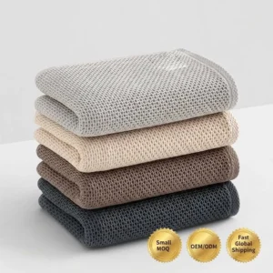 Natural Cotton Waffle Weave Face Towel