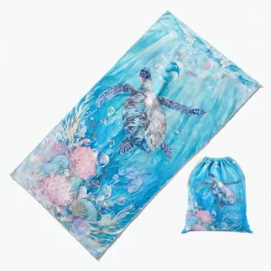 Sea Turtle Microfiber Beach Towel