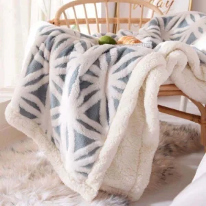 Warm Lamb Wool Comforter Blanket