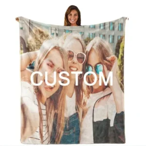 Customizable Fleece Blanket with Logo