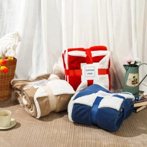 Double Sided Sherpa Fleece Blanket