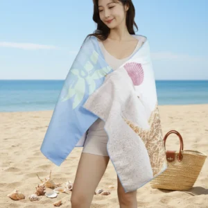 Printed Microfiber Beach Towel