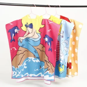 Kids Hooded Poncho Towel