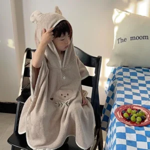 Kids Quick-dry Hooded Beach Towel