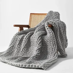 Chunky Knitted Weighted Blanket