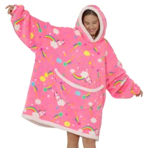 Plush Sherpa Wearable Hoodie Blanket
