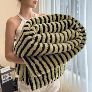 Milk Velvet Jacquard Blanket