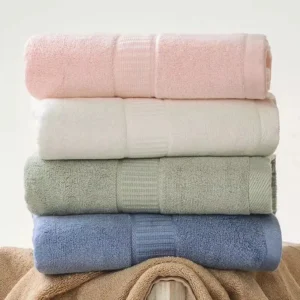 Luxury Jacquard Bamboo Cotton Bath Towel