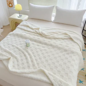 Lightweight Waffle Pattern Blanket