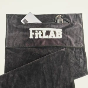 Customizable Microfiber Gym Towel with Zipper Pocket