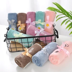 Microfiber Embroidered Hand Towel
