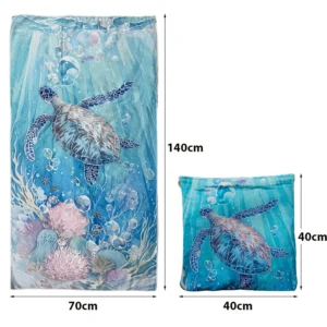Sea Turtle Microfiber Travel Towel Set