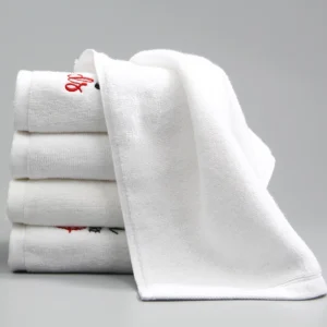 Luxury White Cotton Hotel Towel Set