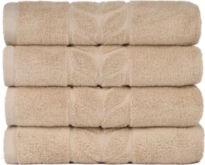 Organic Cotton Jacquard Bath Towels