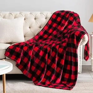 Buffalo Plaid Flannel Throw Blanket
