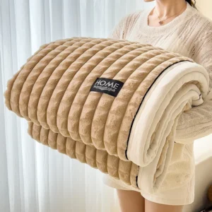 Warm Faux Velvet Fleece Blanket