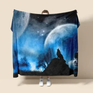 Nature View Polyester Tapestry Blanket