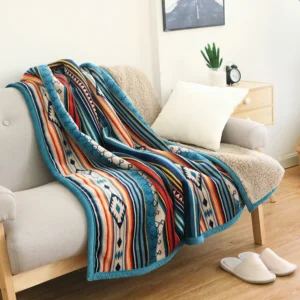 Customizable Flannel Sherpa Throw Blanket