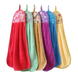 Microfiber Cartoon Hanging Kitchen Hand Towel