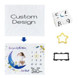 Customizable Baby Milestone Blanket
