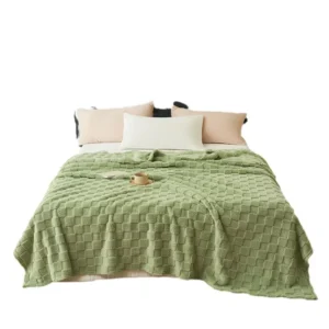 Eco-friendly Waffle Pattern Blanket