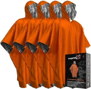 Thermal Mylar Emergency Raincoat Blanket