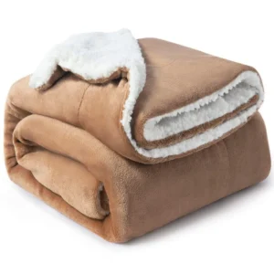 Embroidery Sherpa Flannel Blanket