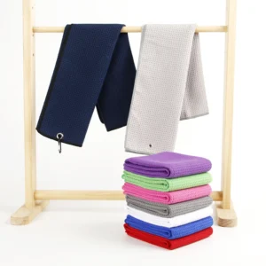 Logo Microfiber Golf Towels with Hook