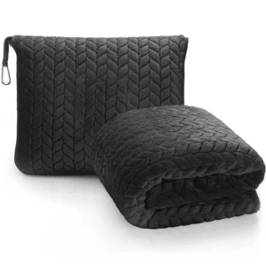 Customizable Travel Pillow and Blanket Set