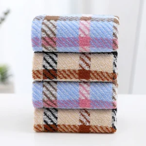 Customizable Cotton Checkered Face Towel