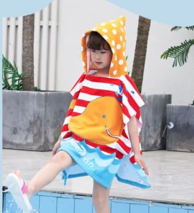 Kids Hooded Quick-dry Beach Towel