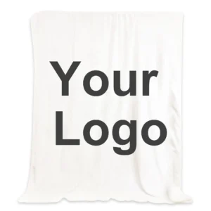 Customizable Flannel Fleece Blanket with Logo