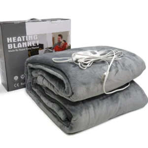 Electric Heated Flannel Throw Blanket