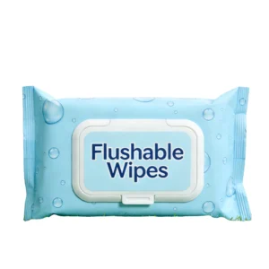 Flushable Biodegradable Non-woven Toilet Wipes