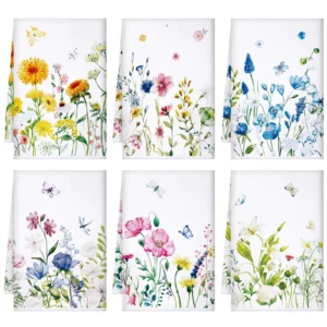 Floral Quick-dry Microfiber Tea Towel