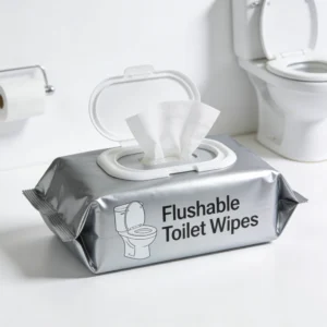 Flushable Non-woven Wet Wipes Customizable Fragrance