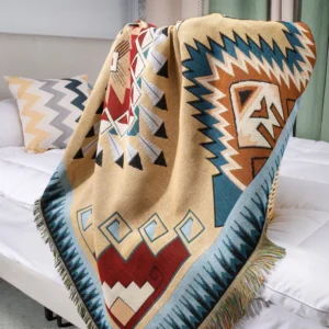 Bohemian Fleece Blanket Throw