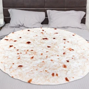 Round Flannel Novelty Food Wrap Blanket