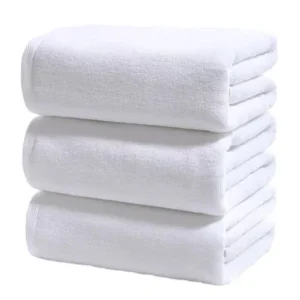 Luxury White Cotton Hotel Towel Set