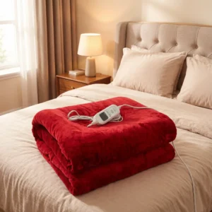 Flannel Heated Throw Blanket