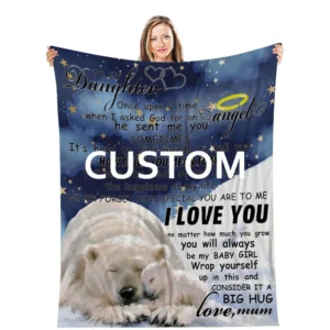 Customizable Luxury Polyester Fleece Blanket