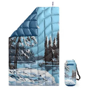 Waterproof Quilted Puffy Blanket for Camping