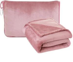 2- in -1 Fleece Pillow Blanket Set