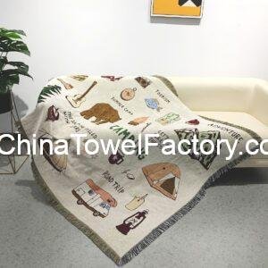 Bohemian Geometric Pattern Throw Blanket