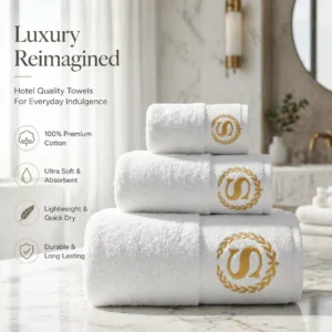 100% Cotton Hypoallergenic Hotel Towels