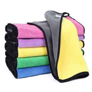 Microfiber Car Drying Towel with Plush Edge